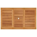 Miniatyrbillede 5 af 7: vidaXL havebord 150x90x75 cm massivt teaktræ -  Haveborde