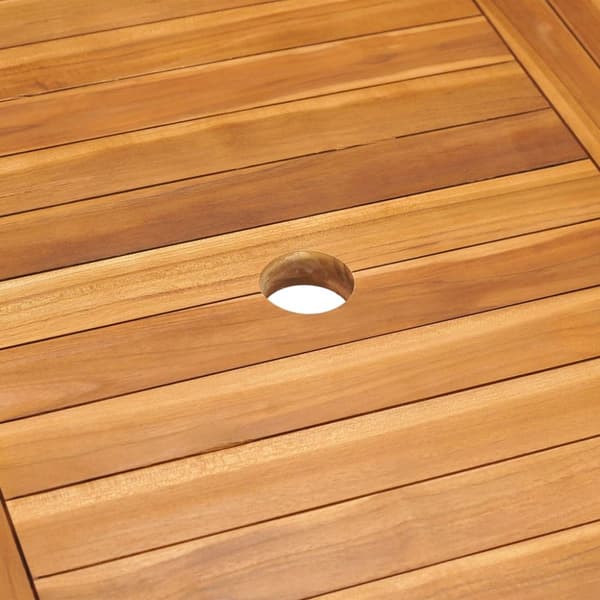 vidaXL havebord 150x90x75 cm massivt teaktræ -  Haveborde