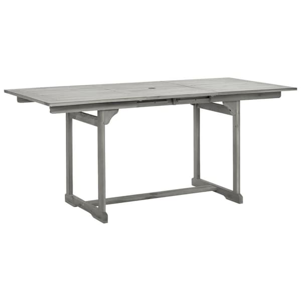 vidaXL Puutarharuokapöytä (120-170)x80x75 cm täysi akaasiapuu - Ulkopöydät