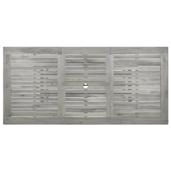 vidaXL Puutarharuokapöytä (120-170)x80x75 cm täysi akaasiapuu - Ulkopöydät