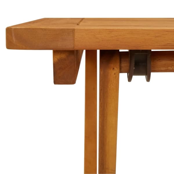 vidaXL Kokoontaitettava puutarhapöytä 60x60x75 cm täysi akaasiapuu -  Ulkopöydät