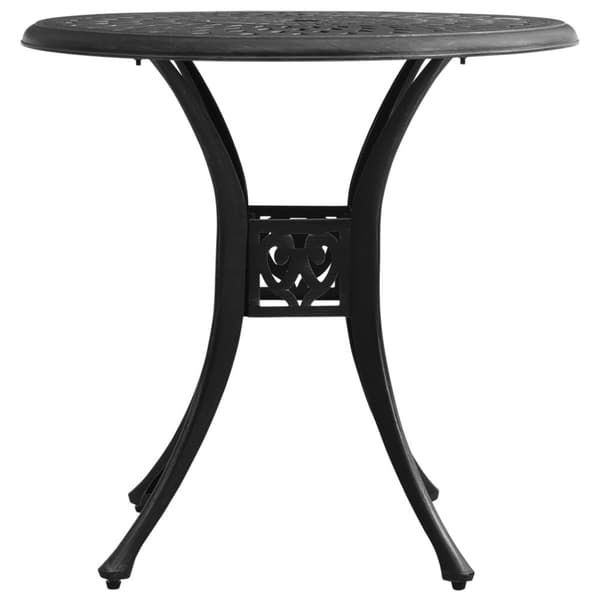 vidaXL Puutarhapöytä musta 78x78x72 cm valualumiini - Ulkopöydät