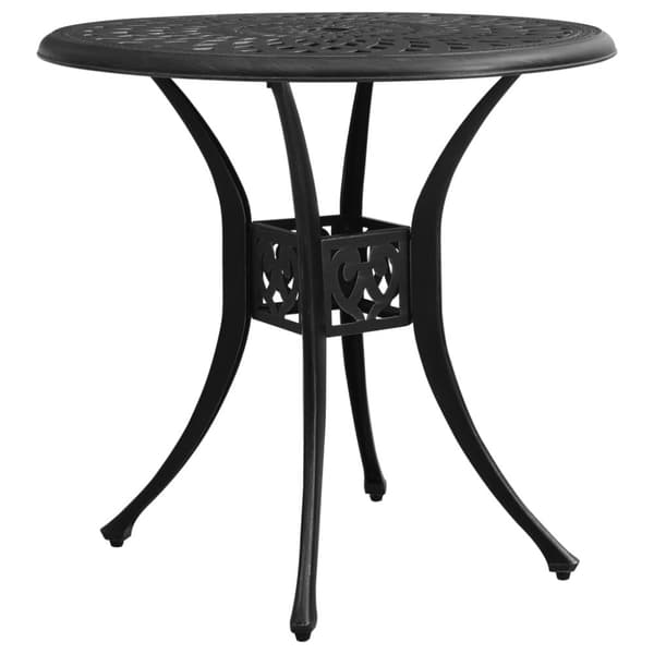 vidaXL Puutarhapöytä musta 78x78x72 cm valualumiini -  Ulkopöydät