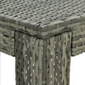 Pikkukuva 6 / 7: vidaXL Puutarhan baaripöytä harmaa 100x60,5x110,5 cm polyrottinki -  Ulkopöydät