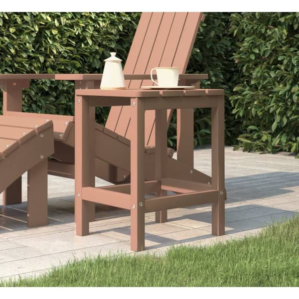 vidaXL Adirondack-havebord 38x38x46 HDPE brun - Haveborde