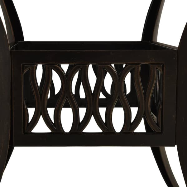 vidaXL havebord 90x90x73 cm støbt aluminium bronzefarvet - Haveborde