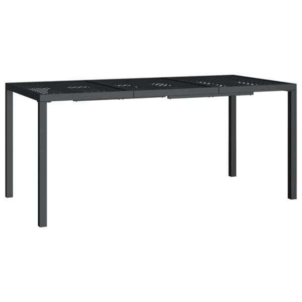 vidaXL havebord 165x80x72 cm stål antracitgrå - Haveborde
