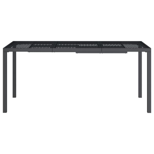 vidaXL havebord 165x80x72 cm stål antracitgrå - Haveborde