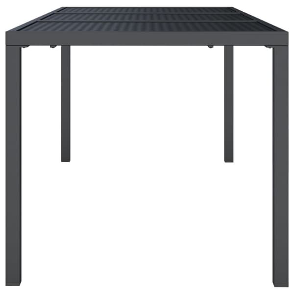 vidaXL havebord 165x80x72 cm stål antracitgrå -  Haveborde