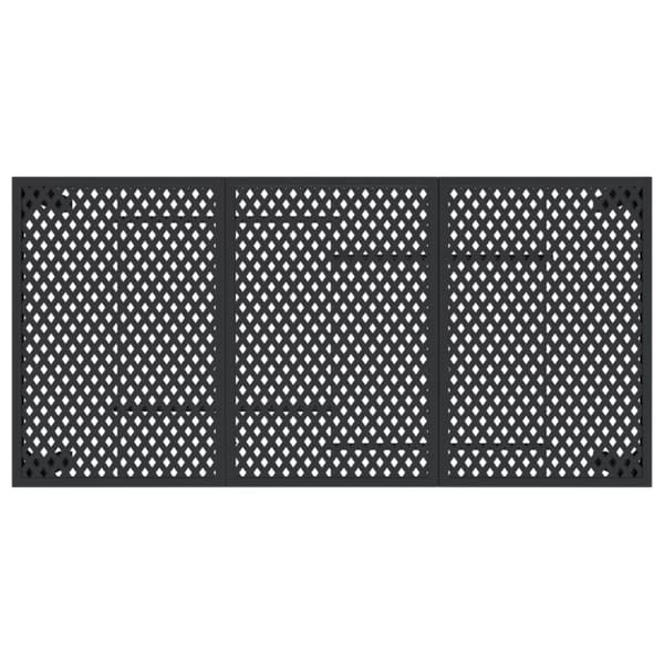 vidaXL havebord 165x80x72 cm stål antracitgrå -  Haveborde