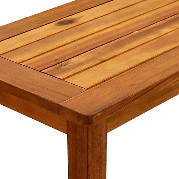 vidaXL konsolbord til haven 80x35x75 cm massivt akacietræ - Haveborde