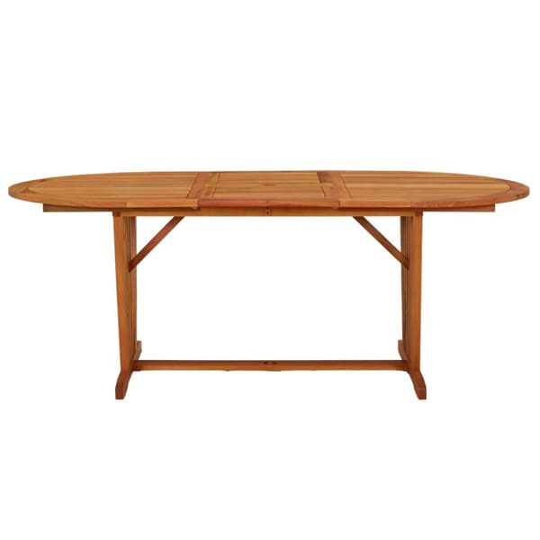 vidaXL Trädgårdsbord 200x100x75 massivt eukalyptusträ - Utebord