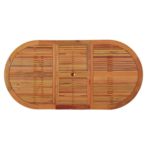 vidaXL Trädgårdsbord 200x100x75 massivt eukalyptusträ - Utebord