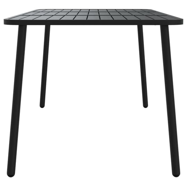 vidaXL Trädgårdsbord antracit 165x80x71 cm stål - Utebord