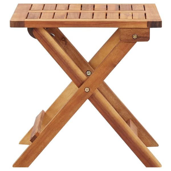 vidaXL Kokoontaittuva puutarhan sohvapöytä 40x40x40cm täysi akaasiapuu - Ulkopöydät