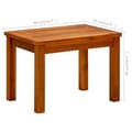 Miniatyrbillede 8 af 8: vidaXL sofabord til haven 50x35x36 cm massivt akacietræ -  Haveborde