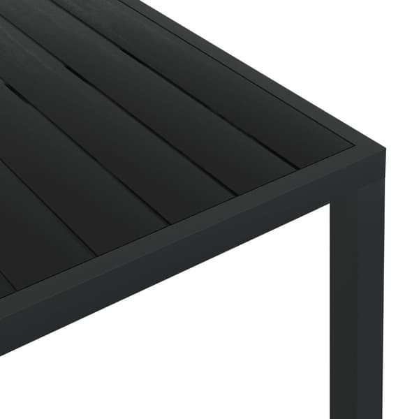 vidaXL havebord WPC aluminium 185 x 90 x 74 cm sort - Haveborde
