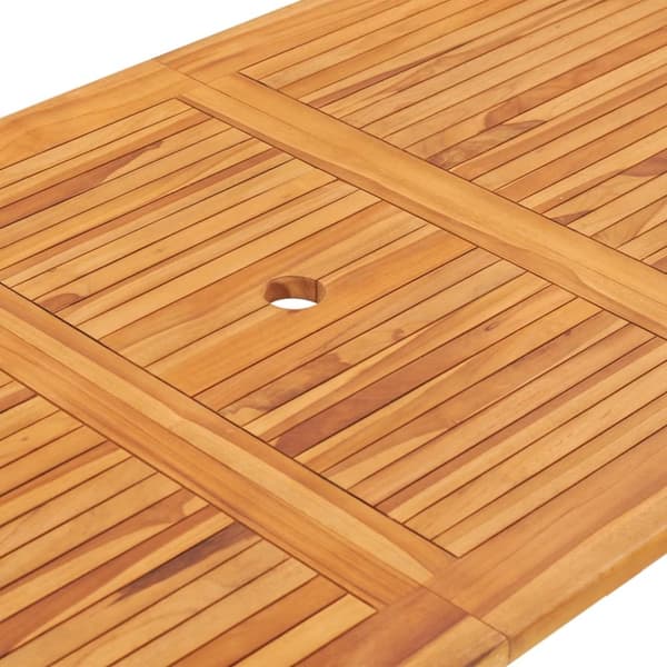 vidaXL Hopfällbart trädgårdsbord 160x80x75 cm massivt teakträ - Utebord