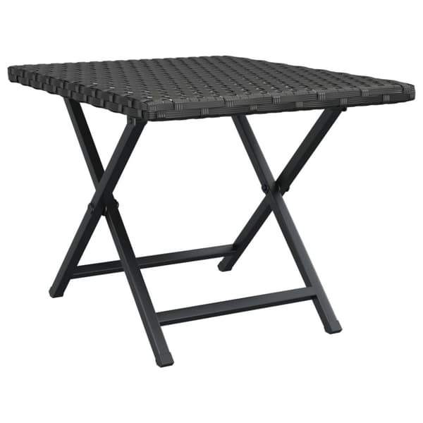 vidaXL foldbart bord 45x35x32 cm polyrattan sort -  Haveborde