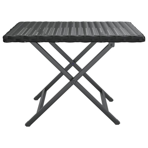 vidaXL foldbart bord 45x35x32 cm polyrattan sort -  Haveborde