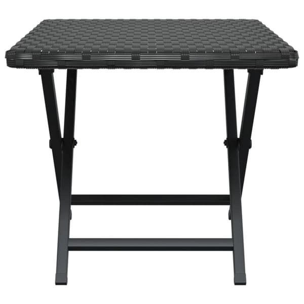 vidaXL foldbart bord 45x35x32 cm polyrattan sort -  Haveborde