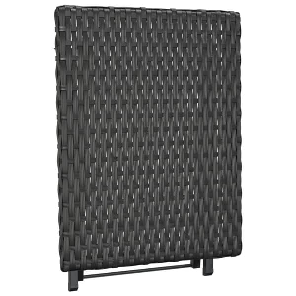 vidaXL foldbart bord 45x35x32 cm polyrattan sort -  Haveborde