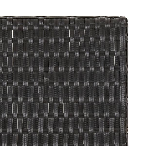 vidaXL foldbart bord 45x35x32 cm polyrattan sort -  Haveborde