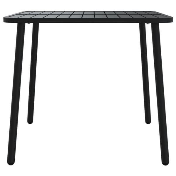 vidaXL havebord 80x80x71 cm stål antracitgrå -  Haveborde