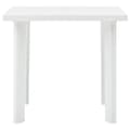 Miniatyrbillede 3 af 6: vidaXL havebord 80 x 75 x 72 cm plastik hvid -  Haveborde