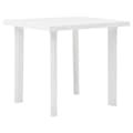 Miniatyrbillede 1 af 6: vidaXL havebord 80 x 75 x 72 cm plastik hvid -  Haveborde
