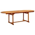 Miniatyrbillede 3 af 10: vidaXL havebord (160-240)x100x75 cm massivt akacietræ -  Haveborde