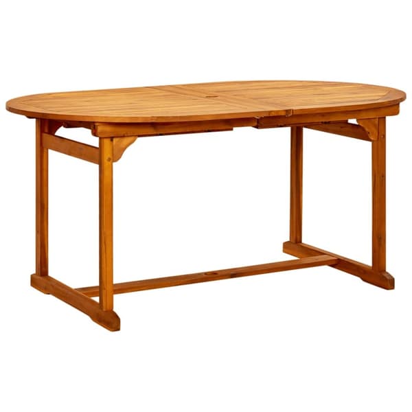 vidaXL havebord (160-240)x100x75 cm massivt akacietræ - Haveborde