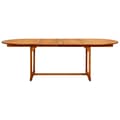 Miniatyrbillede 6 af 10: vidaXL havebord (160-240)x100x75 cm massivt akacietræ -  Haveborde
