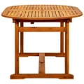 Miniatyrbillede 7 af 10: vidaXL havebord (160-240)x100x75 cm massivt akacietræ -  Haveborde
