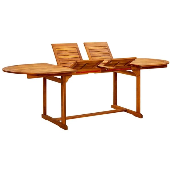 vidaXL havebord (160-240)x100x75 cm massivt akacietræ -  Haveborde