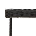 Miniatyrbillede 5 af 6: vidaXL havebord 109x107x74 cm polyrattan og glas sort -  Haveborde
