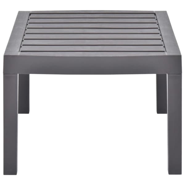 vidaXL havebord 78x55x38 cm plastik mokkafarvet - Haveborde