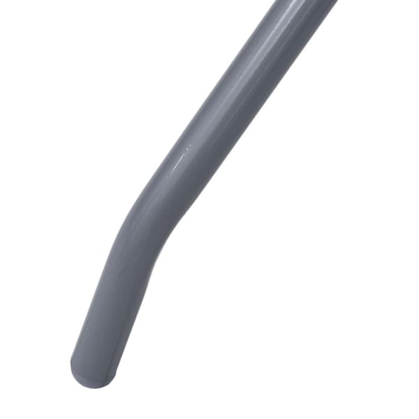 vidaXL havebord 60 cm stål og glas lysegrå - Haveborde