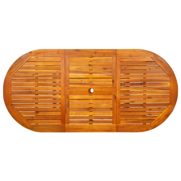 vidaXL Puutarharuokapöytä (120-170)x80x75 cm täysi akaasiapuu -  Ulkopöydät