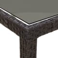 Miniatyrbillede 6 af 7: vidaXL havebord 190x90x75 cm hærdet glas og polyrattan brun -  Haveborde