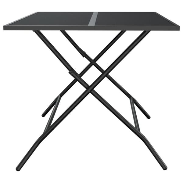 vidaXL foldbart havebord 110x80x72 cm stål og meshstof antracitgrå - Haveborde