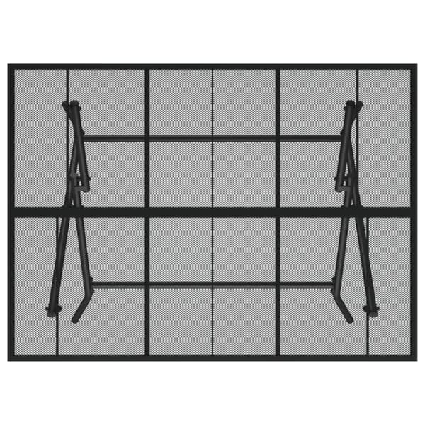 vidaXL foldbart havebord 110x80x72 cm stål og meshstof antracitgrå - Haveborde