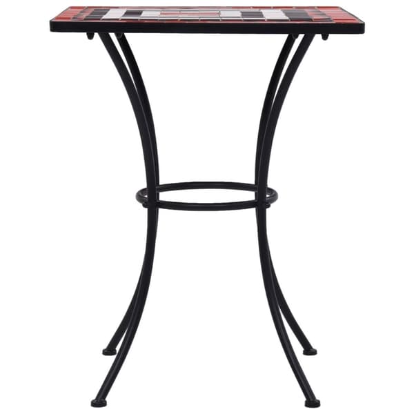 vidaXL Mosaikbord terrakotta och vit 60 cm keramik -  Utebord