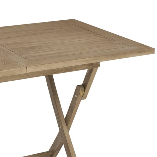 vidaXL Kokoontaittuva puutarhapöytä harmaa 120x70x75 cm täysi tiikki -  Ulkopöydät