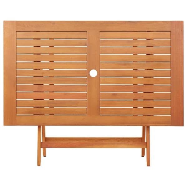 vidaXL foldbart havebord 120x70x75 cm massivt eukalyptustræ - Haveborde