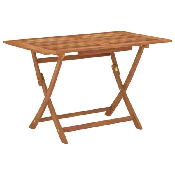 vidaXL foldbart havebord 120x70x75 cm massivt eukalyptustræ - Haveborde