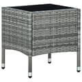 Miniatyrbillede 2 af 6: vidaXL havebord 40x40x45 cm polyrattan grå -  Haveborde