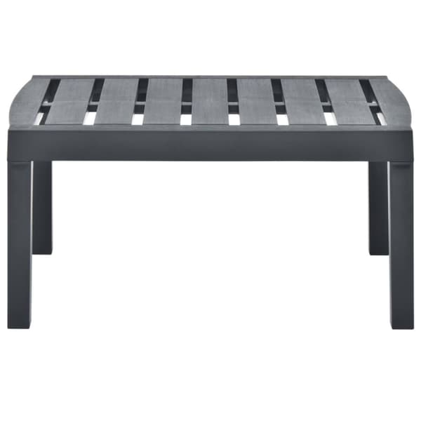vidaXL havebord 78x55x38 cm plastik antracitgrå -  Haveborde