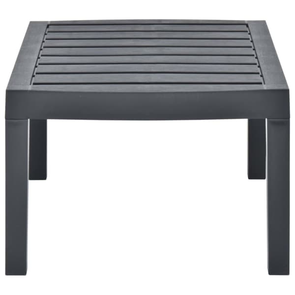 vidaXL havebord 78x55x38 cm plastik antracitgrå - Haveborde