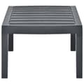 Miniatyrbillede 4 af 6: vidaXL havebord 78x55x38 cm plastik antracitgrå -  Haveborde